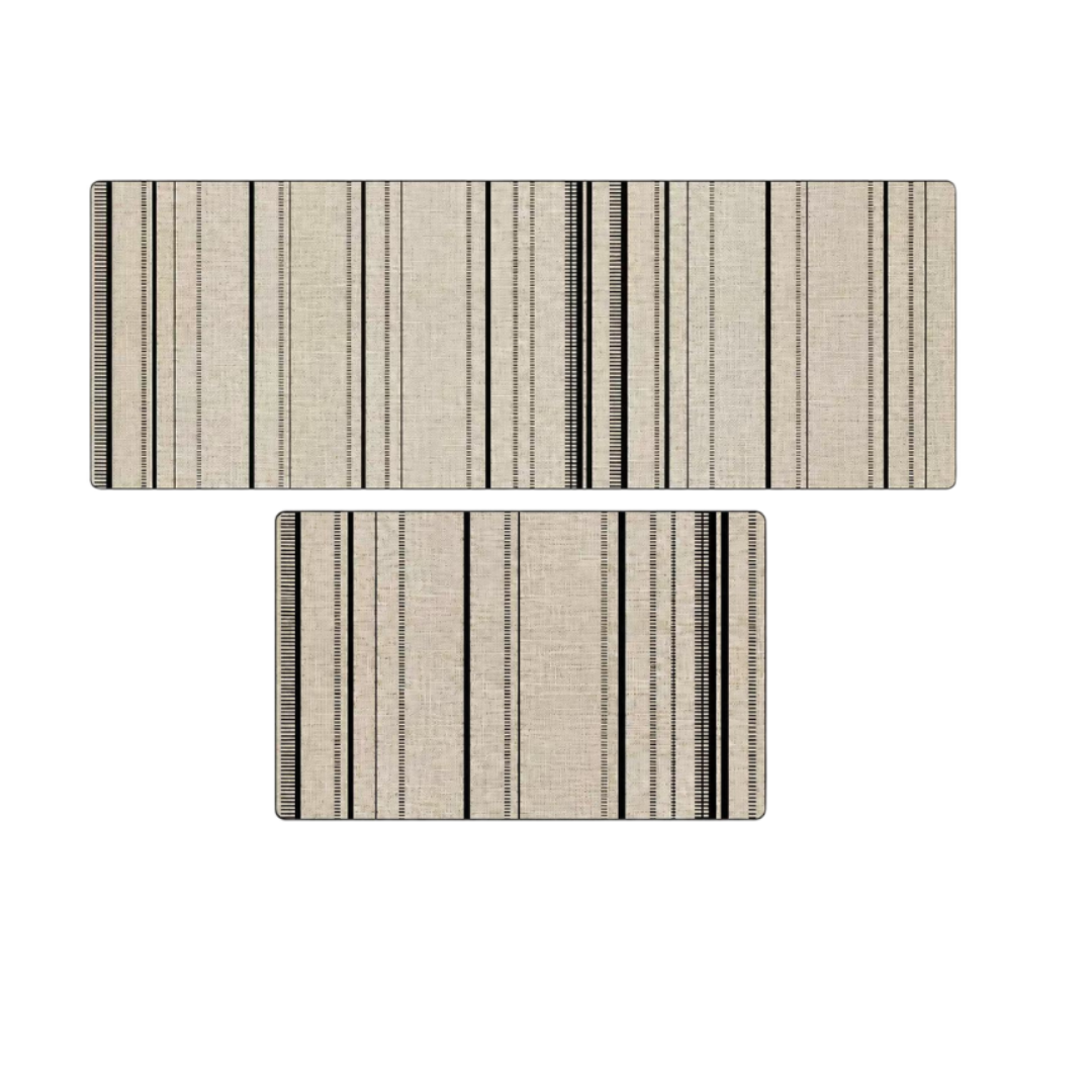 Kit Alfombras Cocina 2 Piezas Antideslizante Absorbente 45x75 45x120