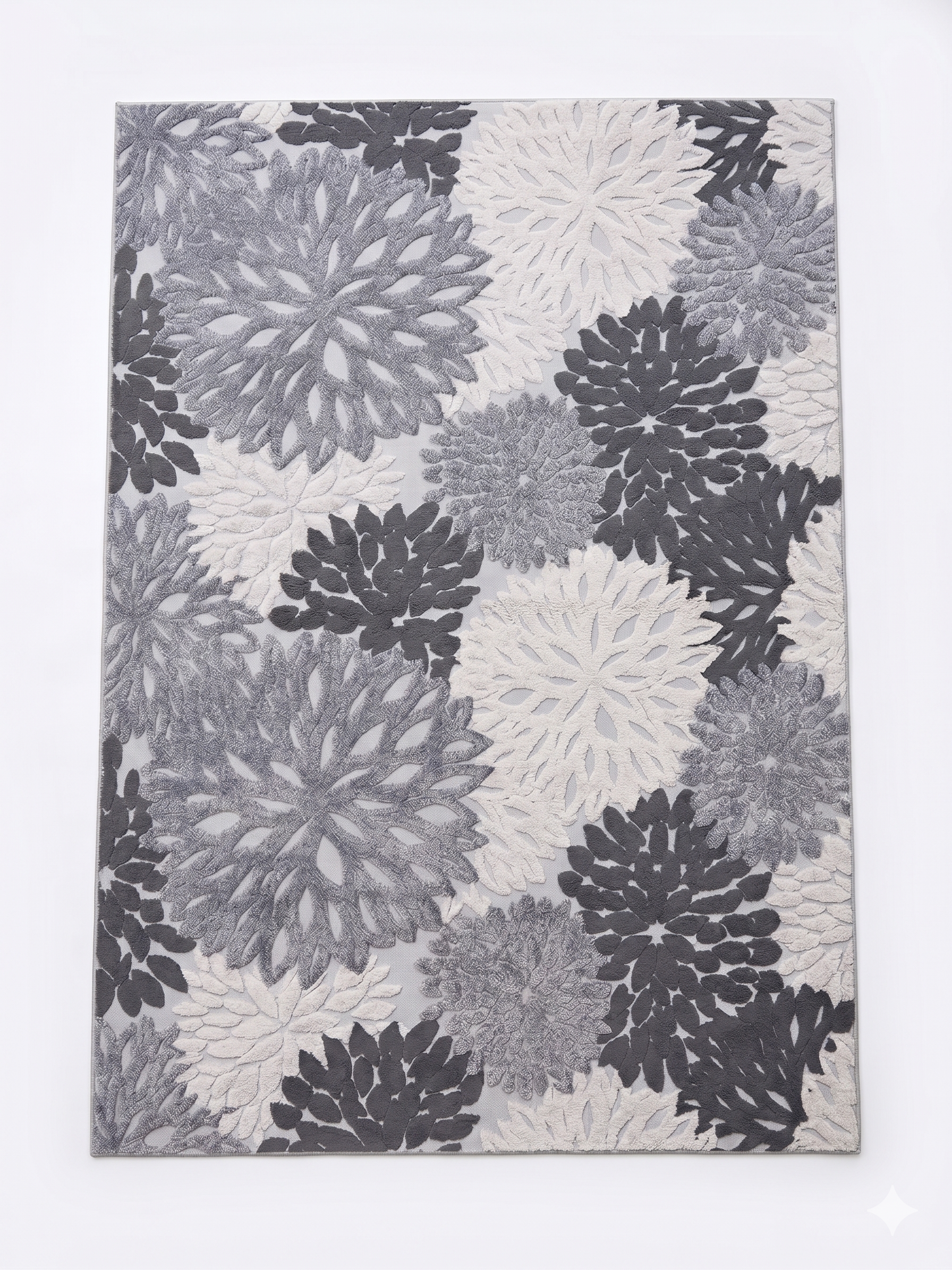 alfombra 2x3 flor3D texturas