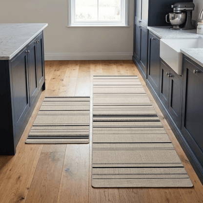 Kit Alfombras Cocina 2 Piezas Antideslizante Absorbente 45x75 45x120