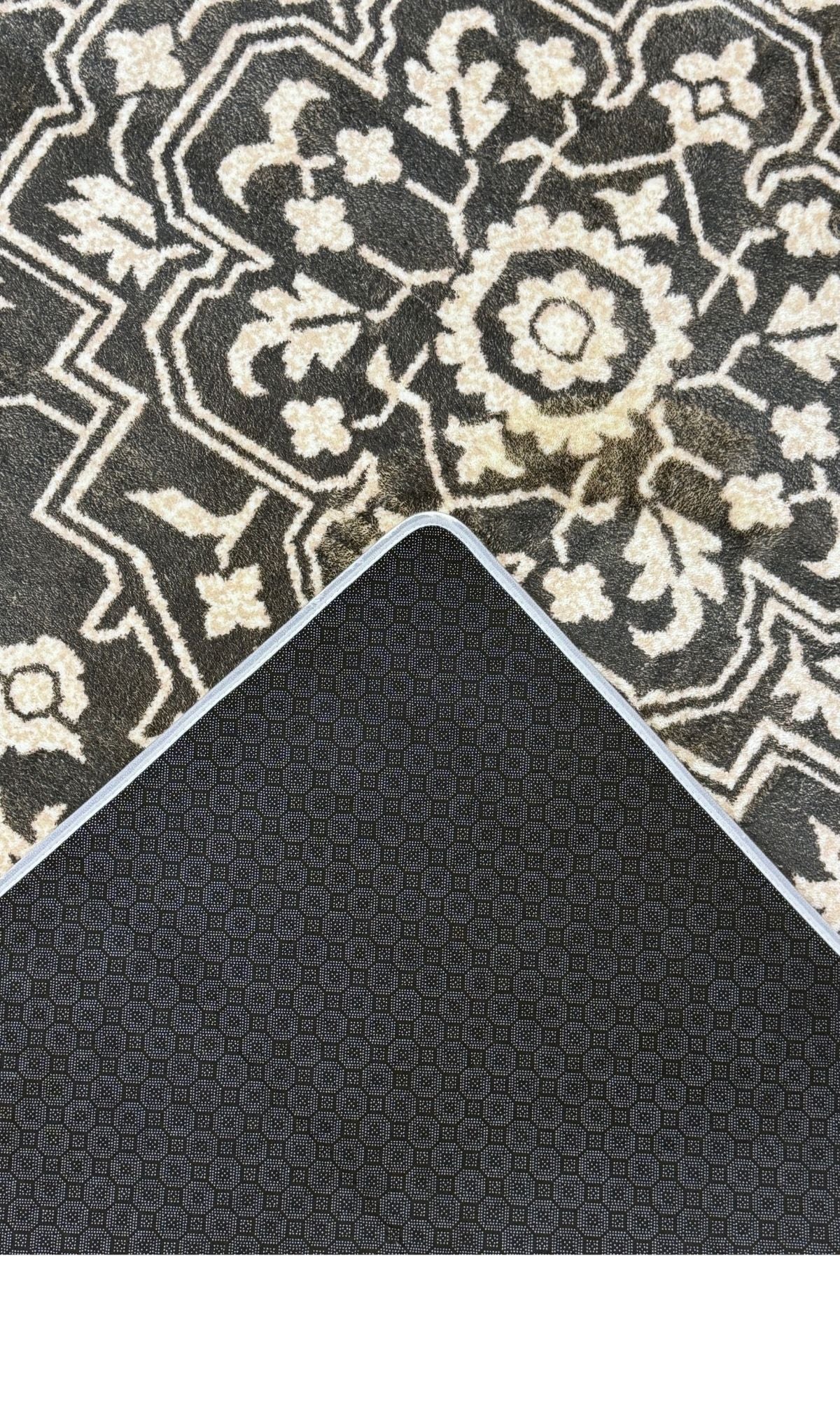 Alfombra Medallón Oriental Antracita – 2x3 m / 120x180