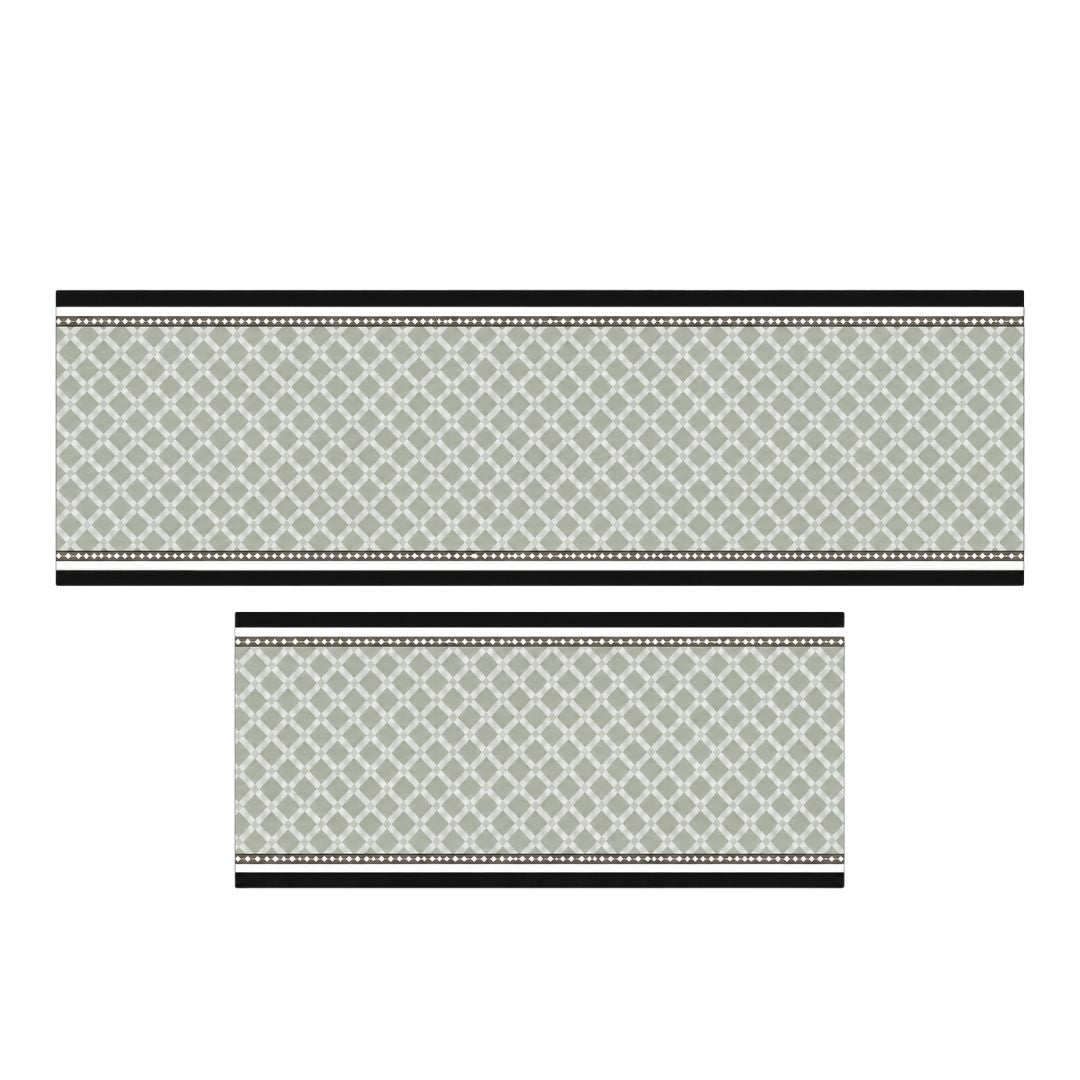 Kit Alfombras Cocina 2 Piezas Antideslizante Absorbente 45x75 45x120