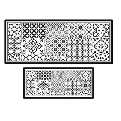 Kit Alfombras Cocina 2 Piezas Antideslizante Absorbente 45x75 45x120