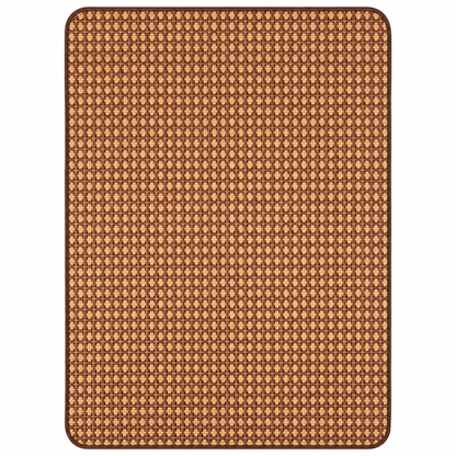 Alfombra Tejida Bian – Ratán Natural Café, estilo bambu