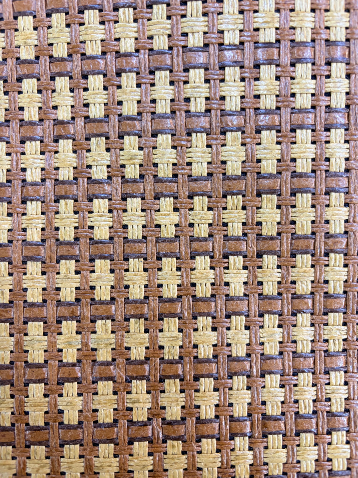 Alfombra Tejida Bian – Ratán Natural Café, estilo bambu