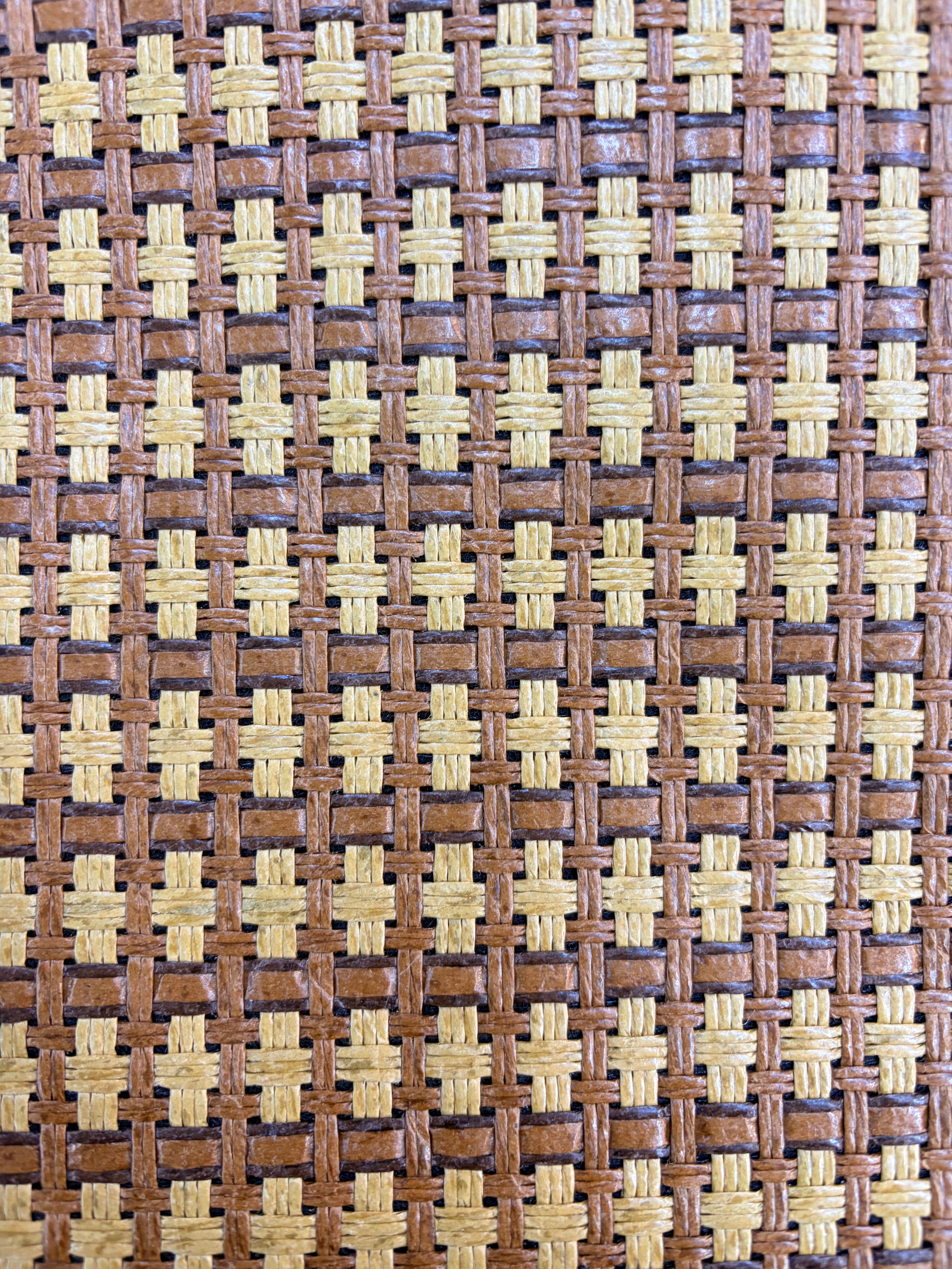 Alfombra Tejida Bian – Ratán Natural Café, estilo bambu