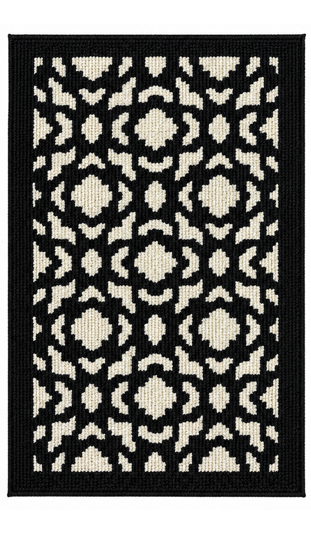 Alfombra Tejida Tipo Yute – Diseño Medallón Geométrico 60x120 / 50x80