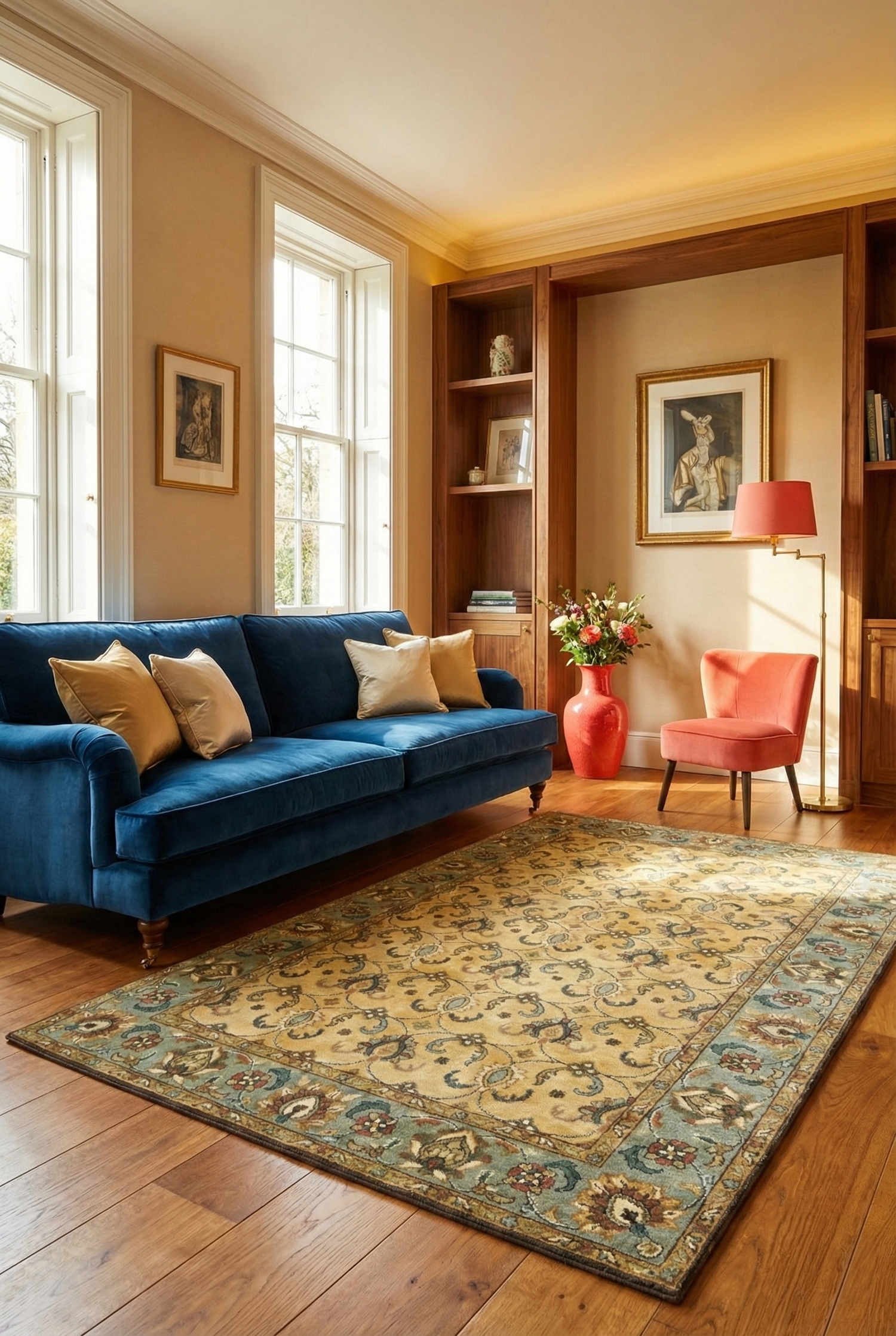 Alfombra Floreado 120x180