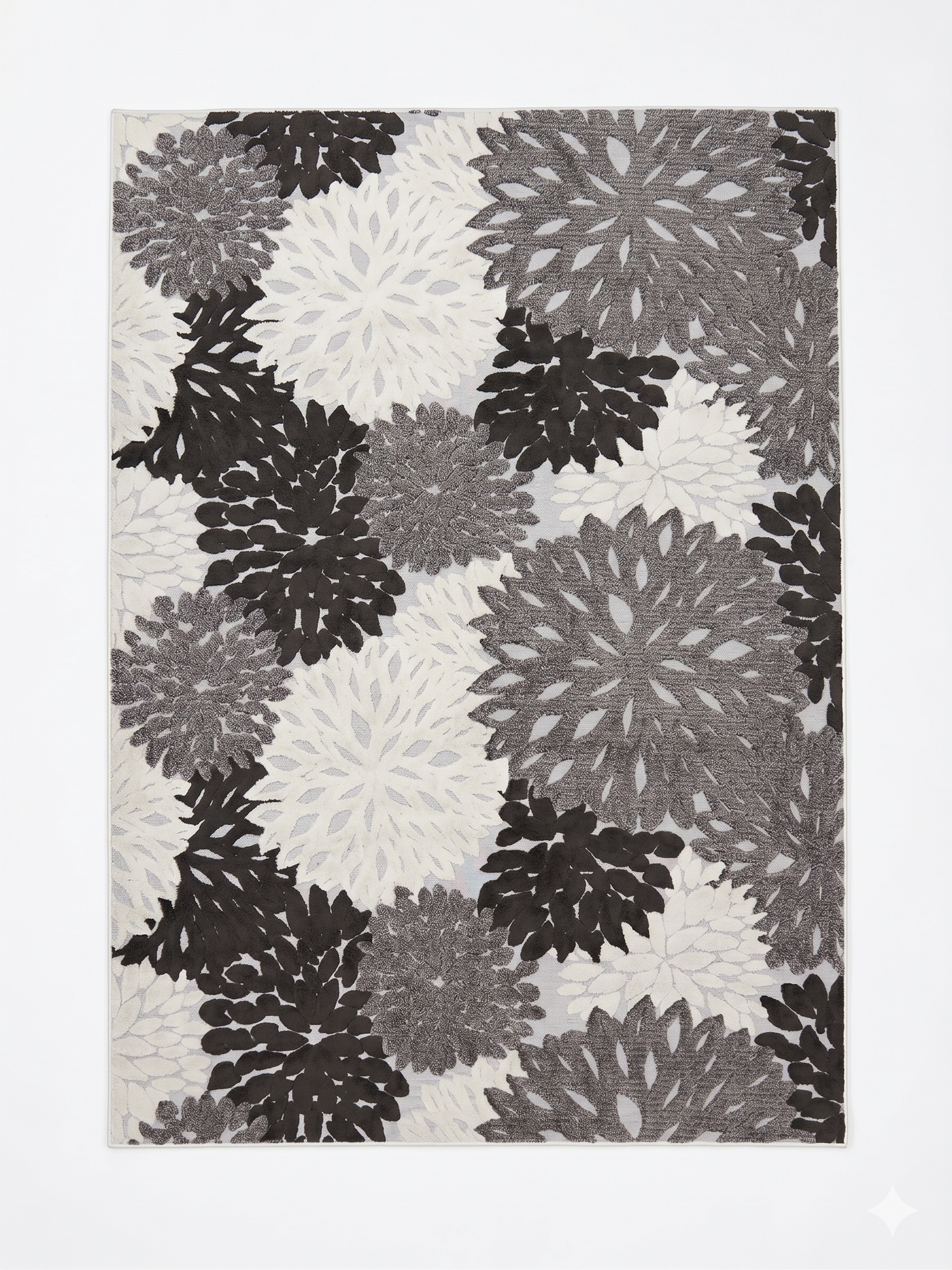 alfombra 2x3 flor3D texturas