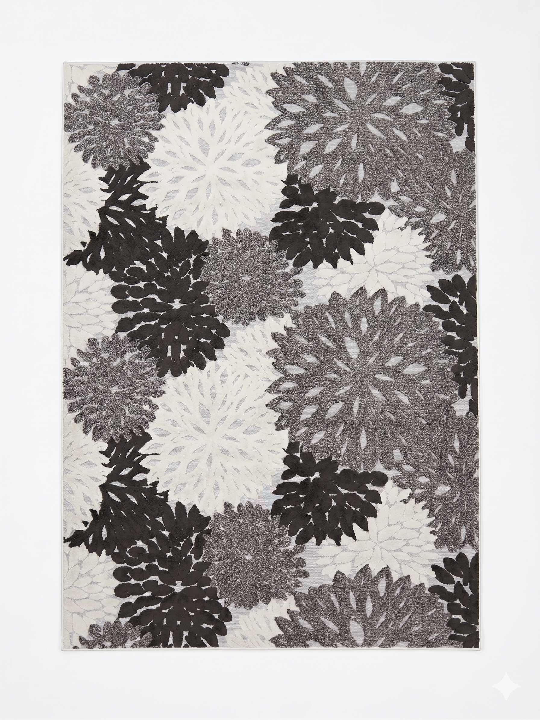 alfombra 2x3 flor3D texturas