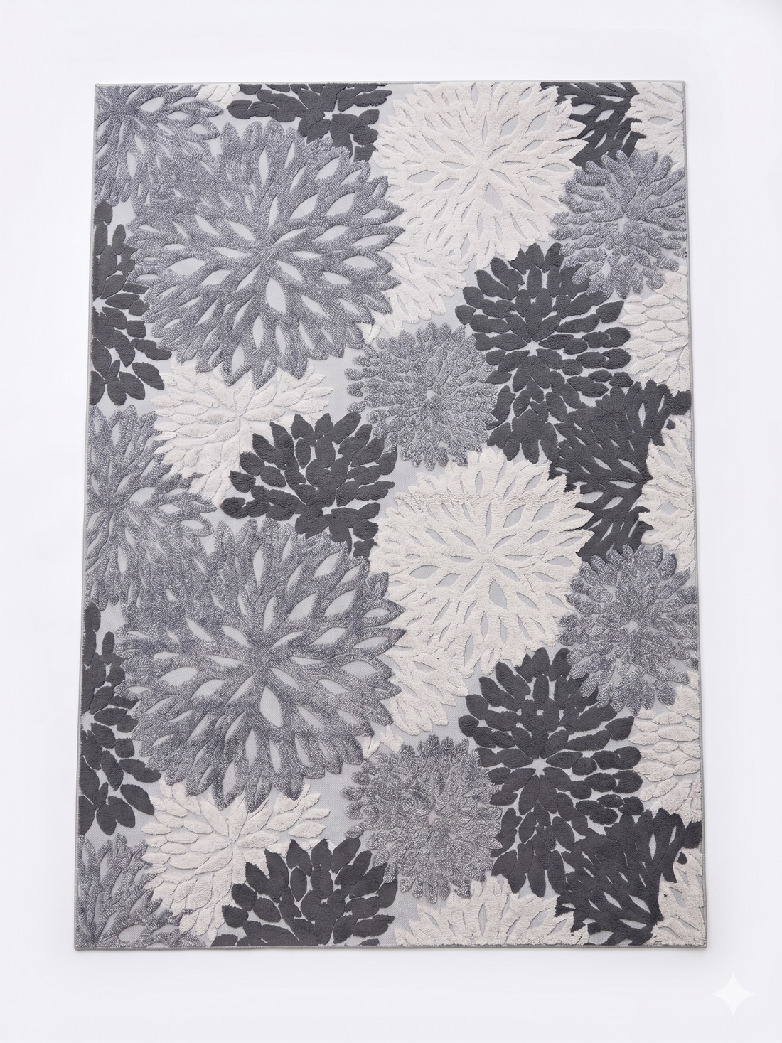 alfombra 2x3 flor3D texturas