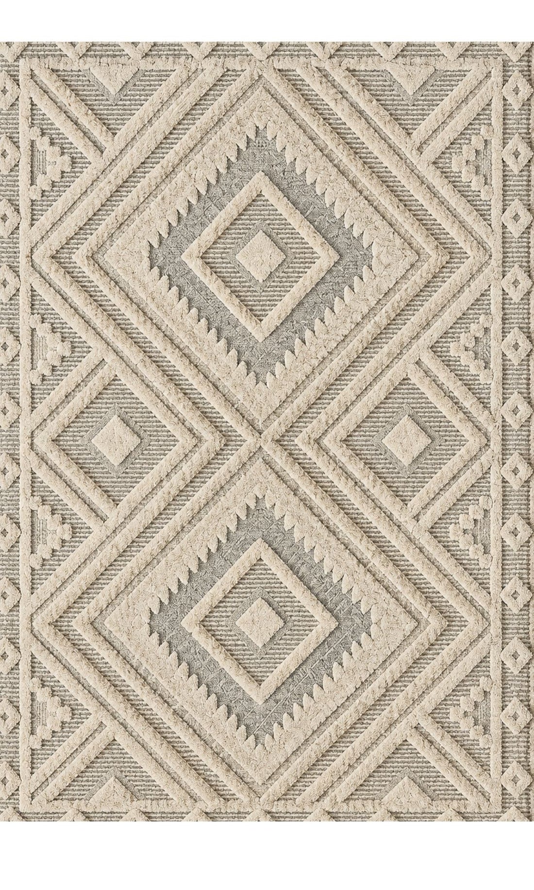 Alfombra Geométrica Bereber 3D 160x230 / 80X160