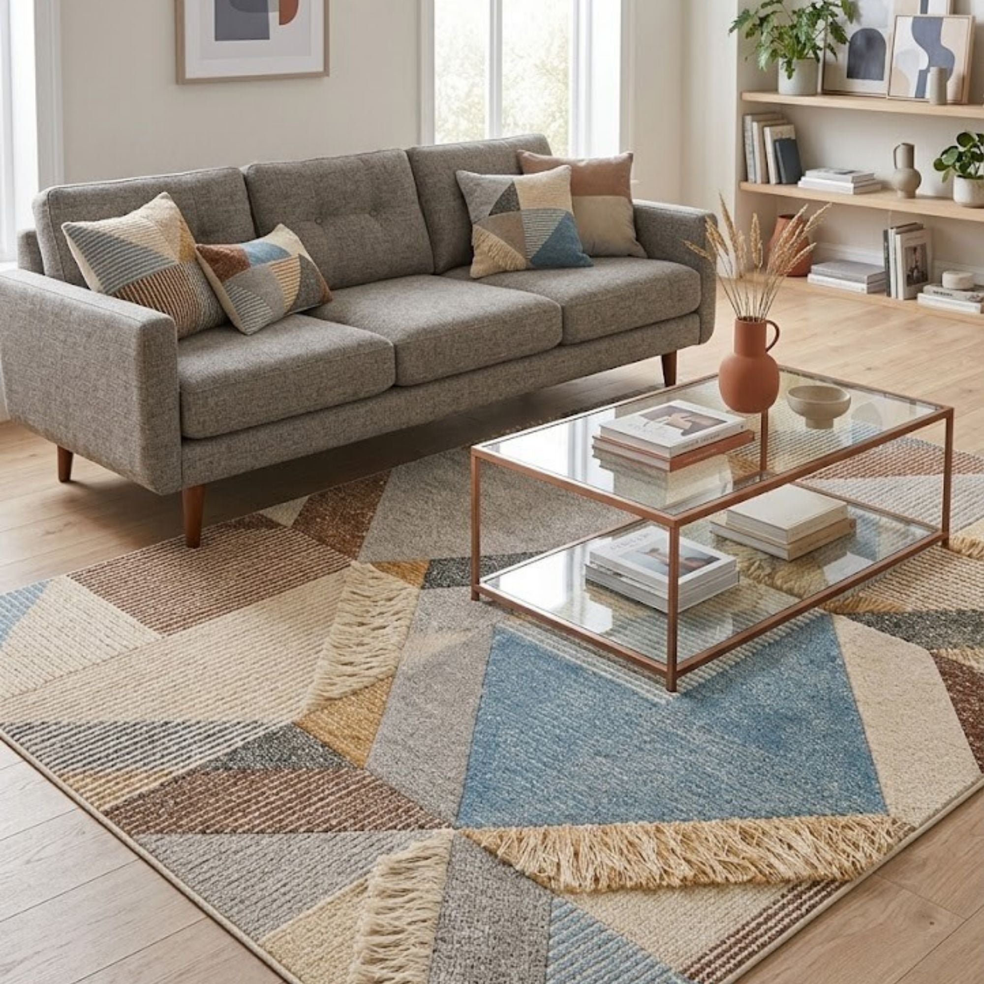 Alfombra Patchwork Efecto 3D