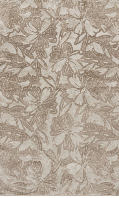 Alfombra Floral Botánica con Efecto 3D en Pelo Alto 2x3